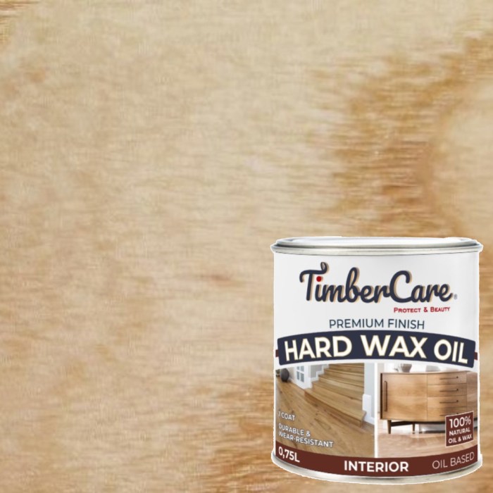 Масло с твердым воском TimberCare Hard Wax Oil Бесцветное 350052 матовое 0,75 л