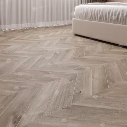 Кварцвиниловый SPC ламинат Alpine Floor Chevron Alpine Дуб Натуральный Отбеленный ECO 18-3 французская елка 600×127×5