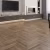 Кварцвиниловый SPC ламинат Alpine Floor Chevron Alpine Макадамия ECO 18-5 французская елка 600×127×5 фото в интерьере