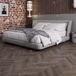 Кварцвиниловый SPC ламинат Alpine Floor Chevron Alpine Дуб Антарес ECO 18-9 французская елка 600×127×5