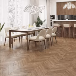 Кварцвиниловый SPC ламинат Alpine Floor Chevron Alpine Гевуина ECO 18-10 французская елка 600×127×5