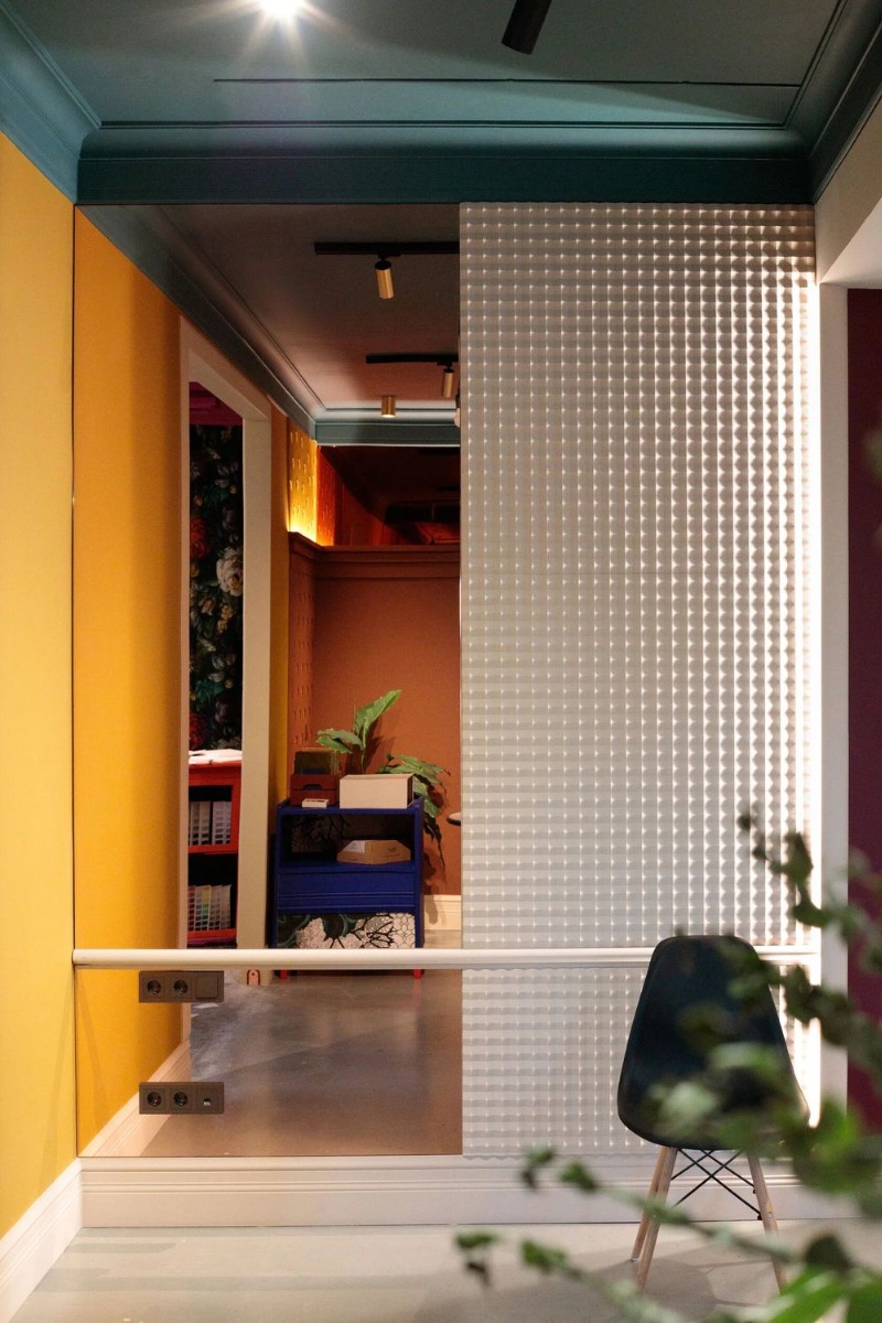 Стеновая панель под покраску Orac Decor W117 Slope 1000×1000×23 фото в интерьере