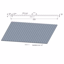 Стеновая панель под покраску Orac Decor W117 Slope 1000×1000×23