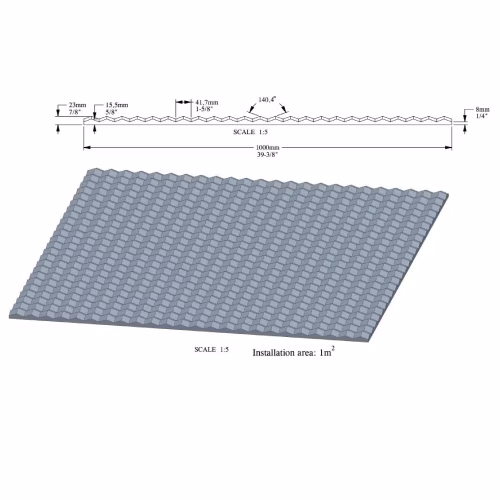 Стеновая панель под покраску Orac Decor W117 Slope 1000×1000×23
