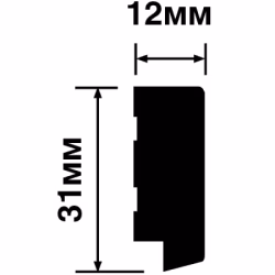 Финишный молдинг Hiwood LF124B S381A 2700×31×12