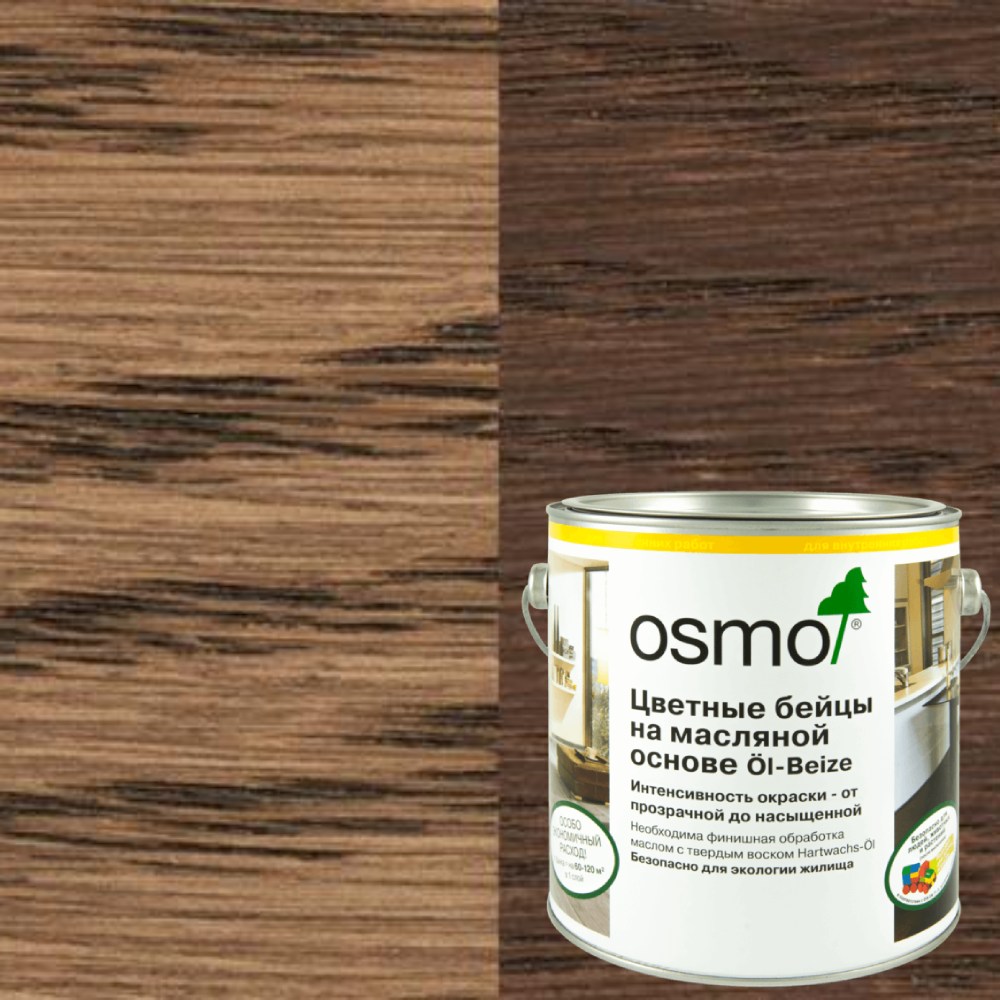 Бейц морилка на масляной основе Osmo Ol-Beize 3564 Табак 0,18 л