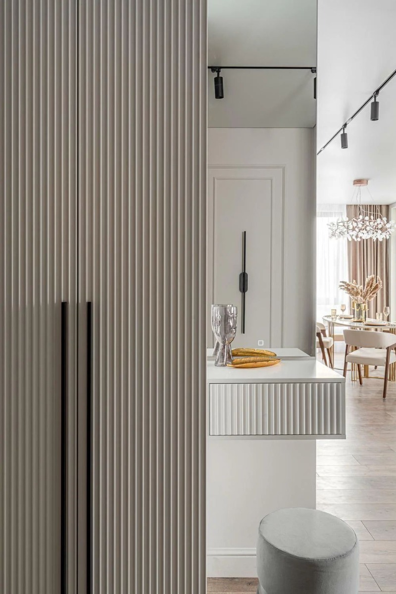 Стеновая панель под покраску Orac Decor WX205 Track 2000×250×13 фото в интерьере