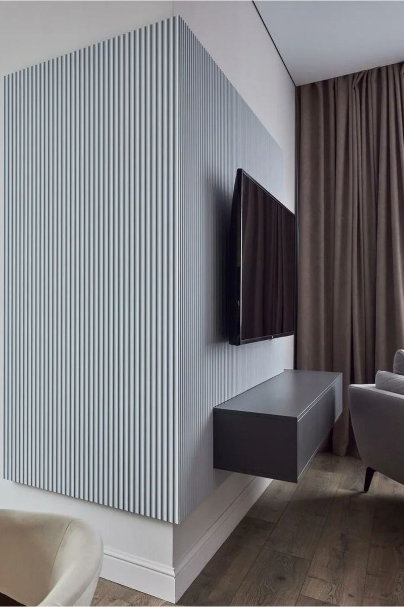 Стеновая панель под покраску Orac Decor WX205 Track 2000×250×13 фото в интерьере