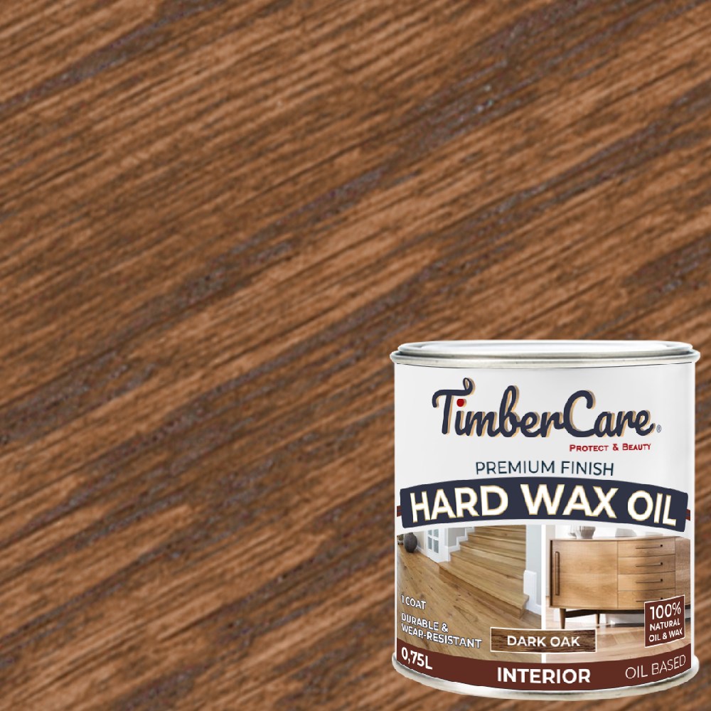 Масло с твердым воском TimberCare Hard Wax Oil цвет Темный дуб 350068 0,75 л