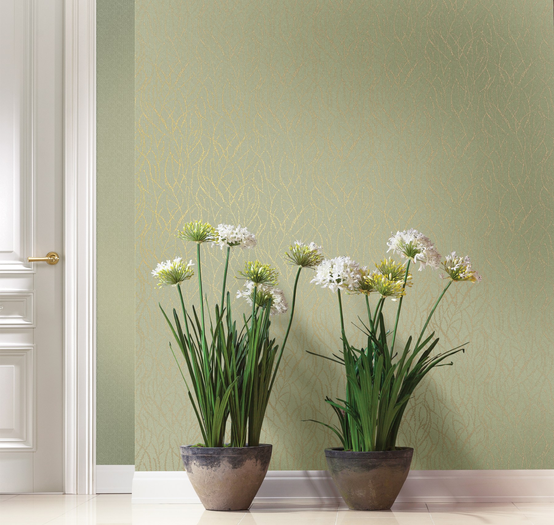 Обои Milassa Flos 5 005 10,05×1 фото в интерьере