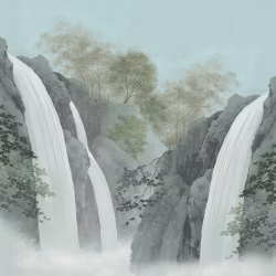Панно Loymina Пейзаж Водопад ART5 006 3×5