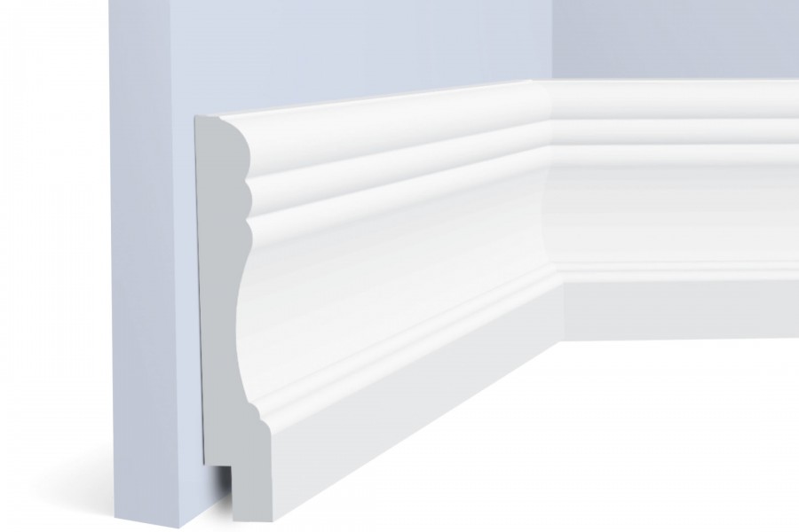 Плинтус под покраску Hiwood W009L 2000×145×25