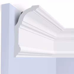 Потолочный плинтус под покраску Hiwood A150V2 с подсветкой 2000×73×150