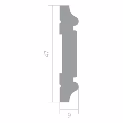 Молдинг ЛДФ под покраску Ultrawood U 031 i 2000×47×9
