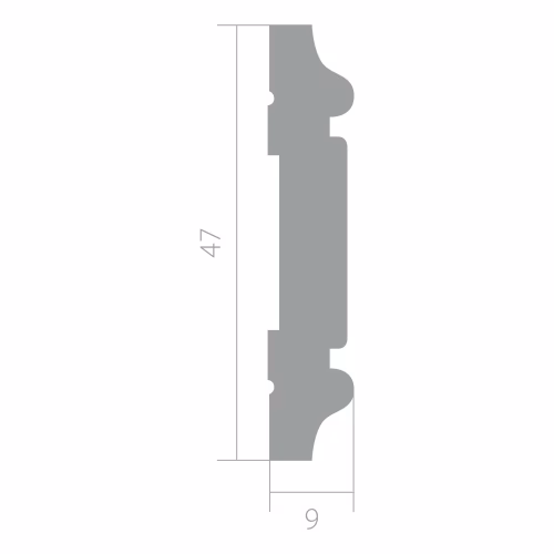 Молдинг ЛДФ под покраску Ultrawood U 031 i 2000×47×9