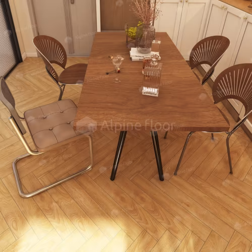 Ламинат Alpine Floor Herringbone 12 Дуб Пьемонт LF105-06 венгерская елка 600×100×12