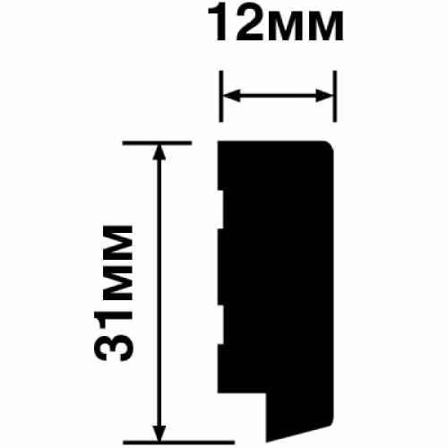Финишный молдинг Hiwood LF124B GN68 2700×31×12