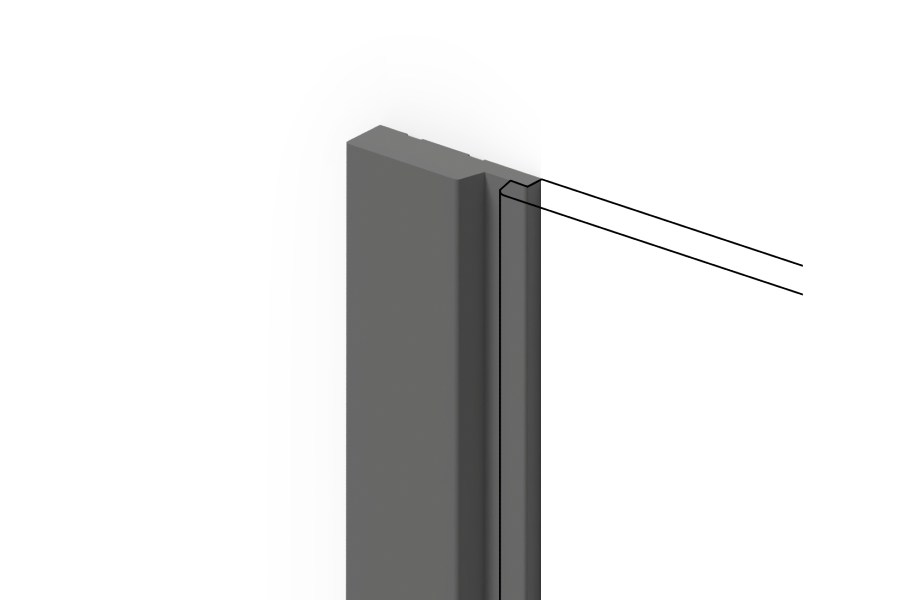 Финишный молдинг Hiwood LF124A GR3 2700×42×12