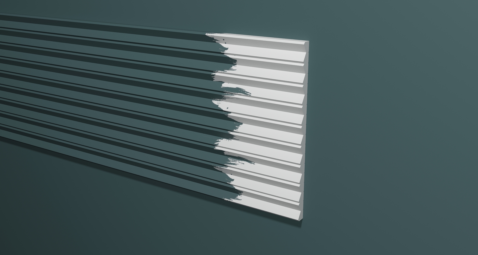 Стеновая панель из полистирола под покраску Decor-Dizayn Грани DD908 3000×180×10