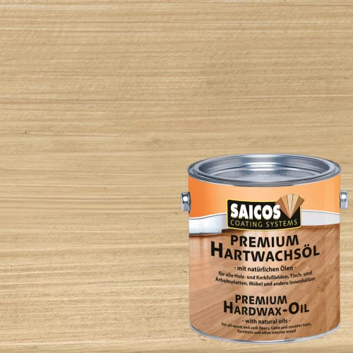 Масло с твердым воском для пола Saicos Premium Hartwachsol цвет 3317 Серебристо-серый матовый 0,125 л