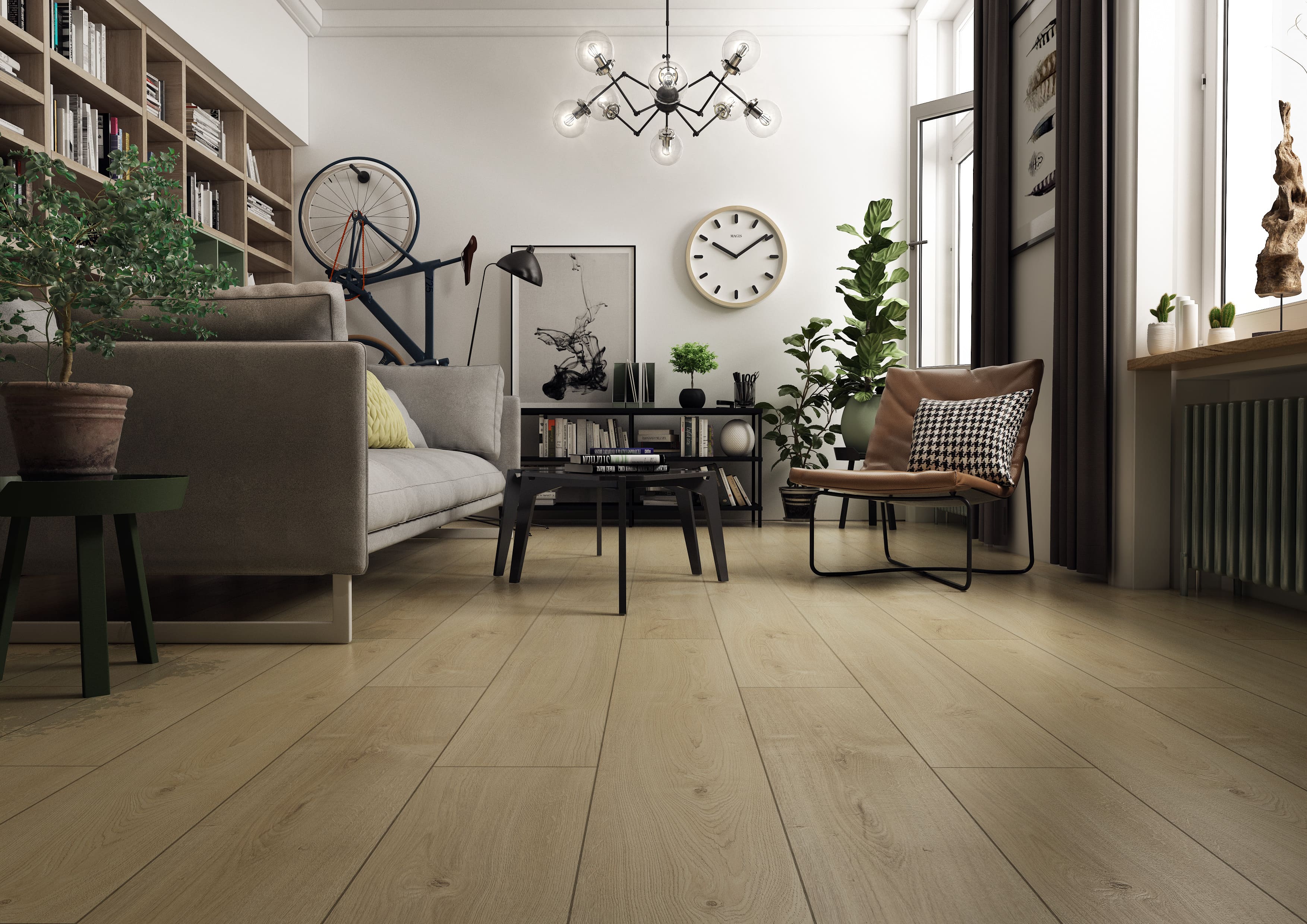 Ламинат Kronopol Aurum Movie Aqua Oak Musical D 40154 1380×242×8 фото в интерьере