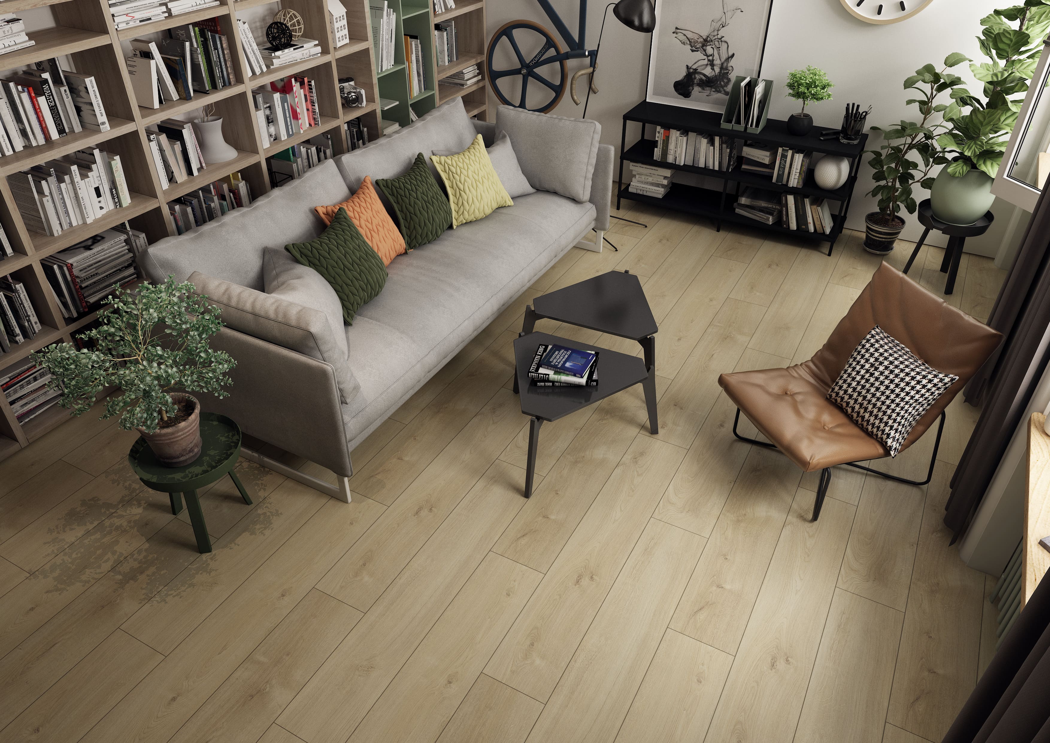 Ламинат Kronopol Aurum Movie Aqua Oak Musical D 40154 1380×242×8 фото в интерьере