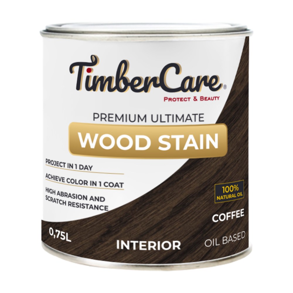 Масло для дерева TimberCare Wood Stain цвет Кофе 350020 шелковисто-матовое 0,75 л Масло для дерева TimberCare Wood Stain цвет Кофе 350020 шелковисто-матовое 0,75 л