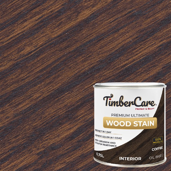 Масло для дерева TimberCare Wood Stain цвет Кофе 350020 шелковисто-матовое 0,75 л Масло для дерева TimberCare Wood Stain цвет Кофе 350020 шелковисто-матовое 0,75 л