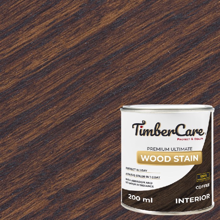 Масло для дерева TimberCare Wood Stain цвет Кофе 350019 шелковисто-матовое 0,2 л