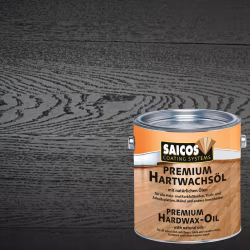Масло с твердым воском укрывное для пола Saicos Premium Hartwachsol цвет 3319 Черный ультраматовый 0,125 л