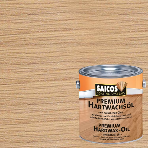 Масло с твердым воском для пола Saicos Premium Hartwachsol цвет 3299 Эффект с блестящим пигментом 0,125 л