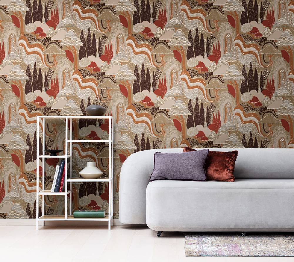 Обои Luna Сага об Элементалях Lun7 010 10,05×1 фото в интерьере