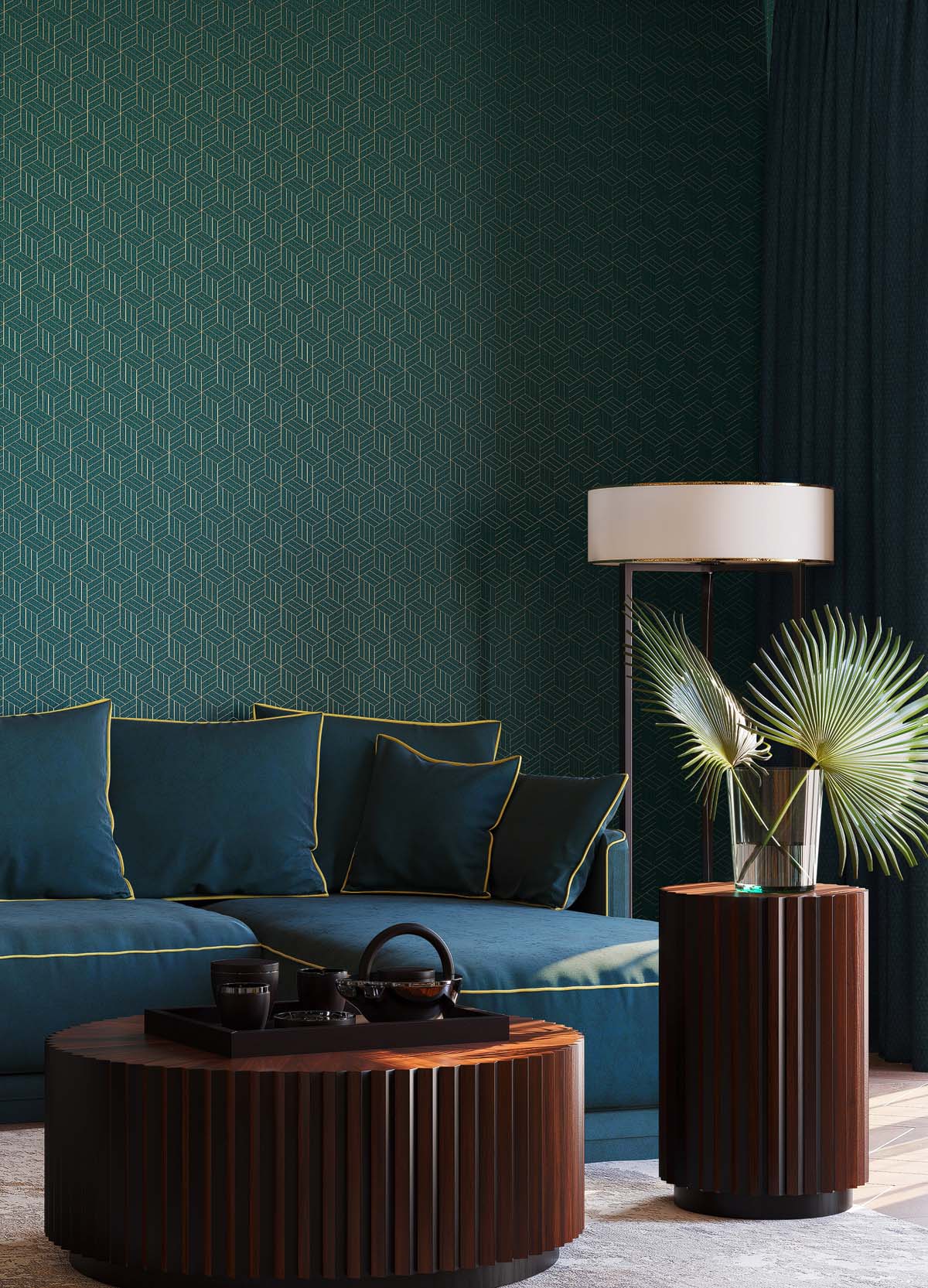 Обои Tiffany Design Euphoria EF1002 10×0,53 фото в интерьере