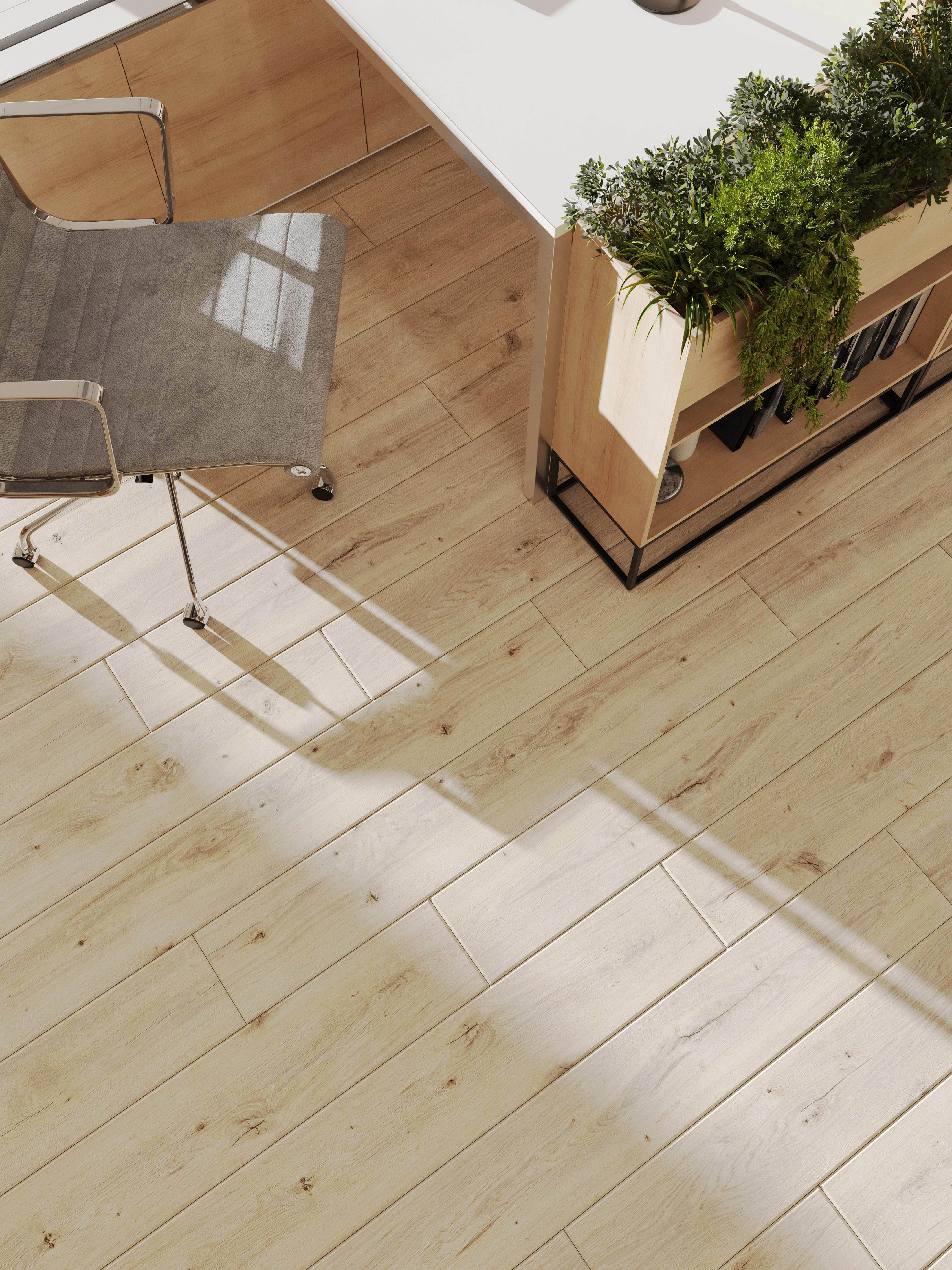 Ламинат Egger Pro Classic 8/33 Aqua+ Дуб Муром EPL139 1292×193×8 фото в интерьере