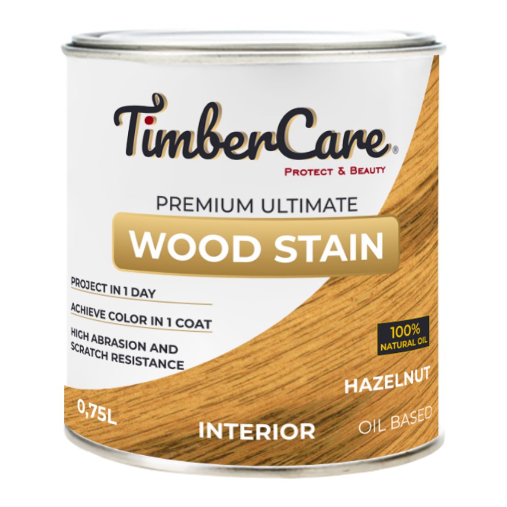 Масло для дерева TimberCare Wood Stain цвет Лесной орех 350016 шелковисто-матовое 0,75 л Масло для дерева TimberCare Wood Stain цвет Лесной орех 350016 шелковисто-матовое 0,75 л