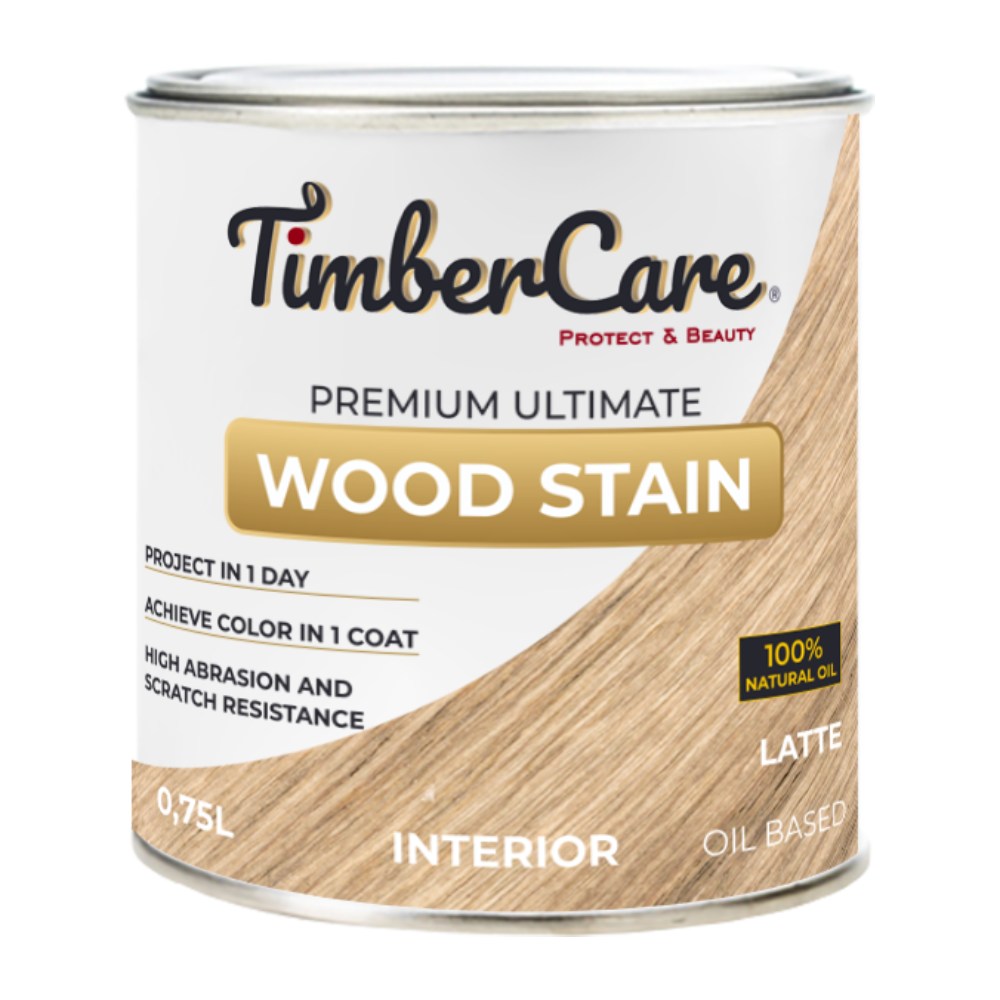 Масло для дерева TimberCare Wood Stain цвет Латте 350018 шелковисто-матовое 0,75 л