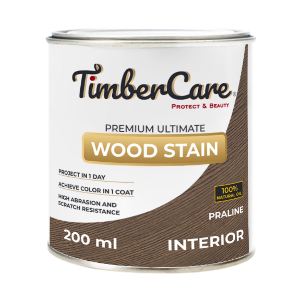 Масло для дерева TimberCare Wood Stain цвет Пралине 350033 шелковисто-матовое 0,2 л