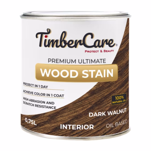 Масло для дерева TimberCare Wood Stain цвет Темный орех 350028 шелковисто-матовое 0,75 л