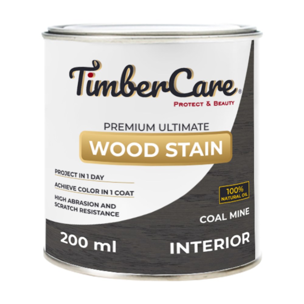 Масло для дерева TimberCare Wood Stain цвет Угольная шахта 350029 шелковисто-матовое 0,2 л