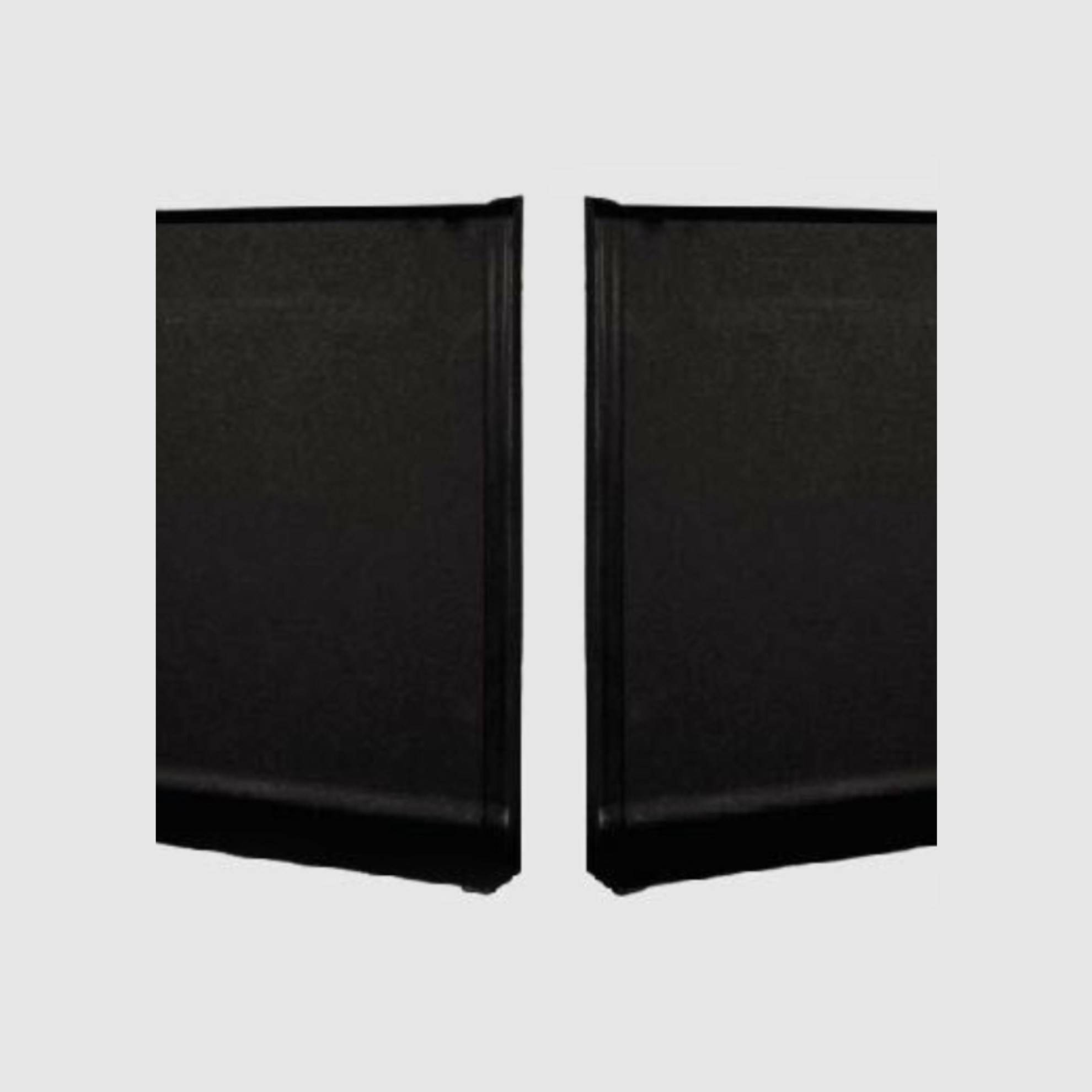 Заглушка алюминиевая для плинтуса Modern Decor черная матовая 40 мм 2 шт/уп