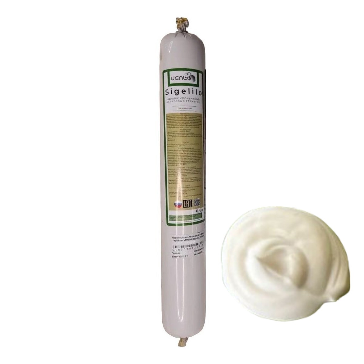 Герметик для дерева Venko Sigelilo акриловый белый 0,6 л