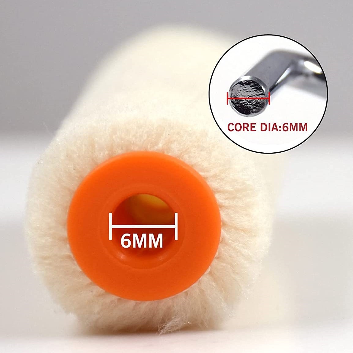 Минивалик для красок Rollingdog Hi-sheen велюр 00125 100 мм, 2 шт/уп