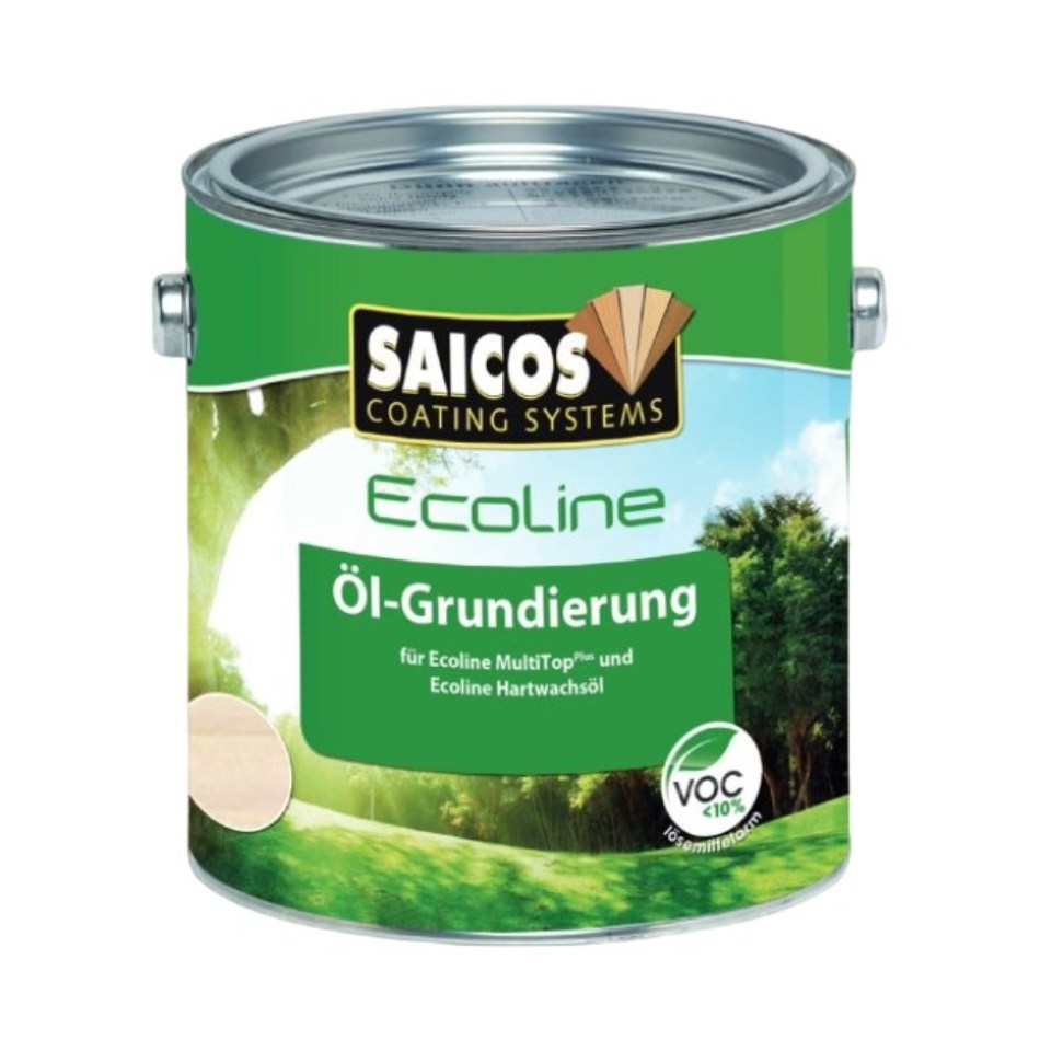 Масло грунтовочное для дерева Saicos Ecoline Ol-Grundierung цвет 3413 Береза 0,75 л