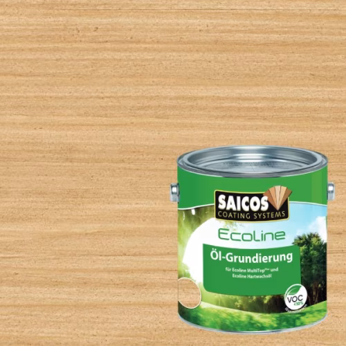 Масло грунтовочное для дерева Saicos Ecoline Ol-Grundierung цвет 3422 Каштан 0,125 л
