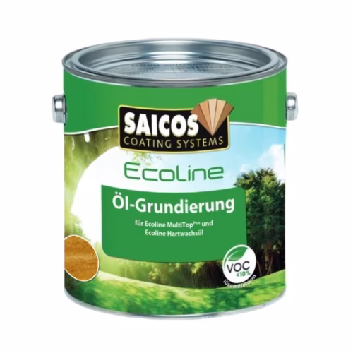Масло грунтовочное для дерева Saicos Ecoline Ol-Grundierung цвет 3428 Тик 0,125 л