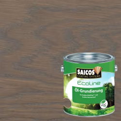 Масло грунтовочное для дерева Saicos Ecoline Ol-Grundierung цвет 3474 Серый базальт 0,125 л