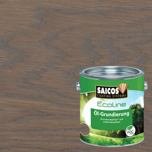Масло грунтовочное для дерева Saicos Ecoline Ol-Grundierung цвет 3474 Серый базальт 0,125 л