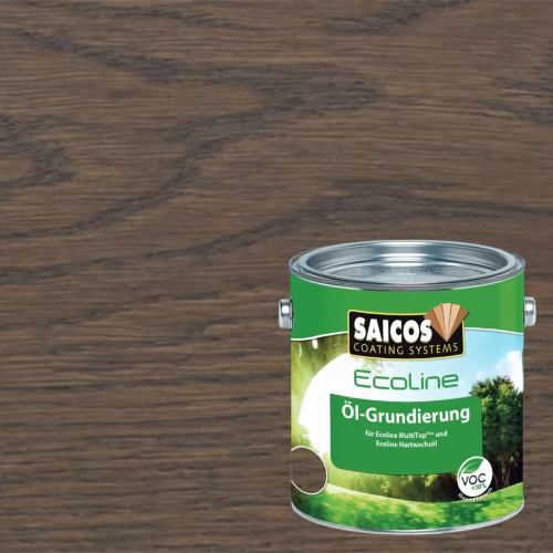 Масло грунтовочное для дерева Saicos Ecoline Ol-Grundierung цвет 3477 Графит 0,125 л