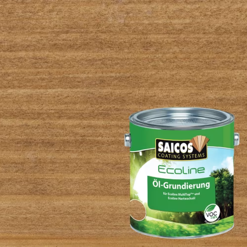 Масло грунтовочное для дерева Saicos Ecoline Ol-Grundierung цвет 3481 Орех 0,125 л