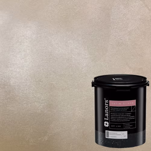Краска декоративная Lanors Satin Silver цвет STS_086 1 кг